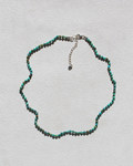 Dainty African Turquoise Necklace - Hand knotted