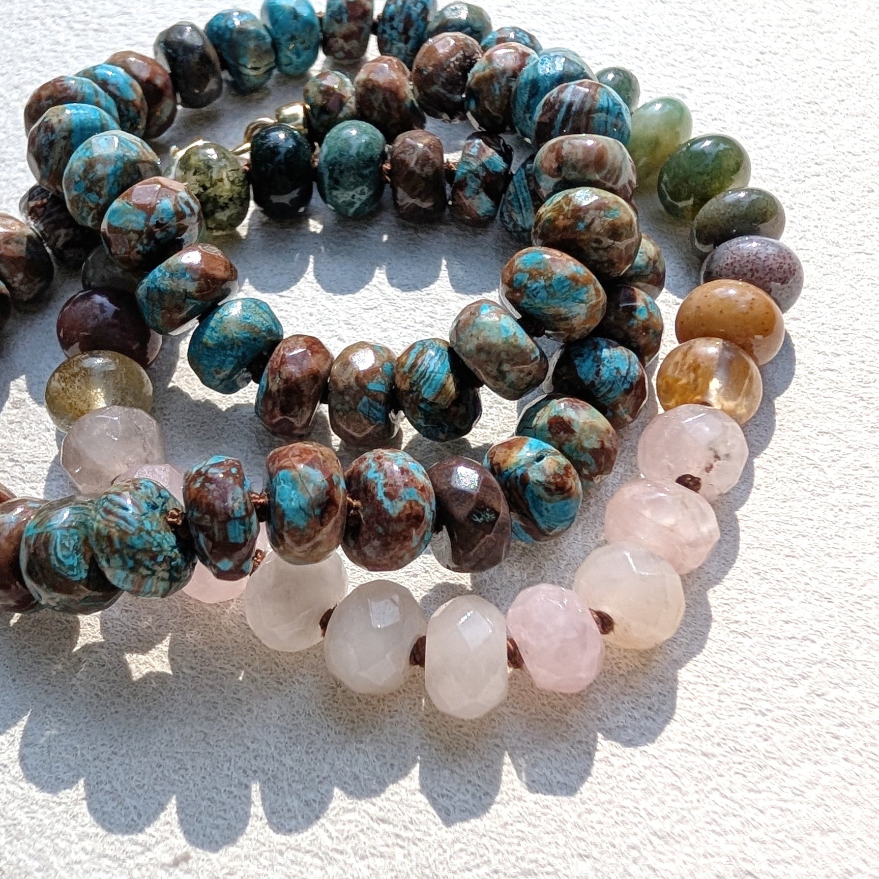 Mountain Dawn Gradated Gemstone Necklace