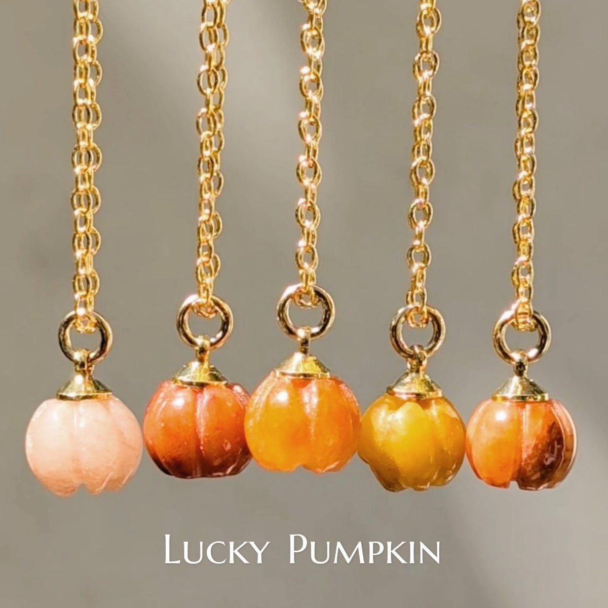 Pumpkin Jade Necklace