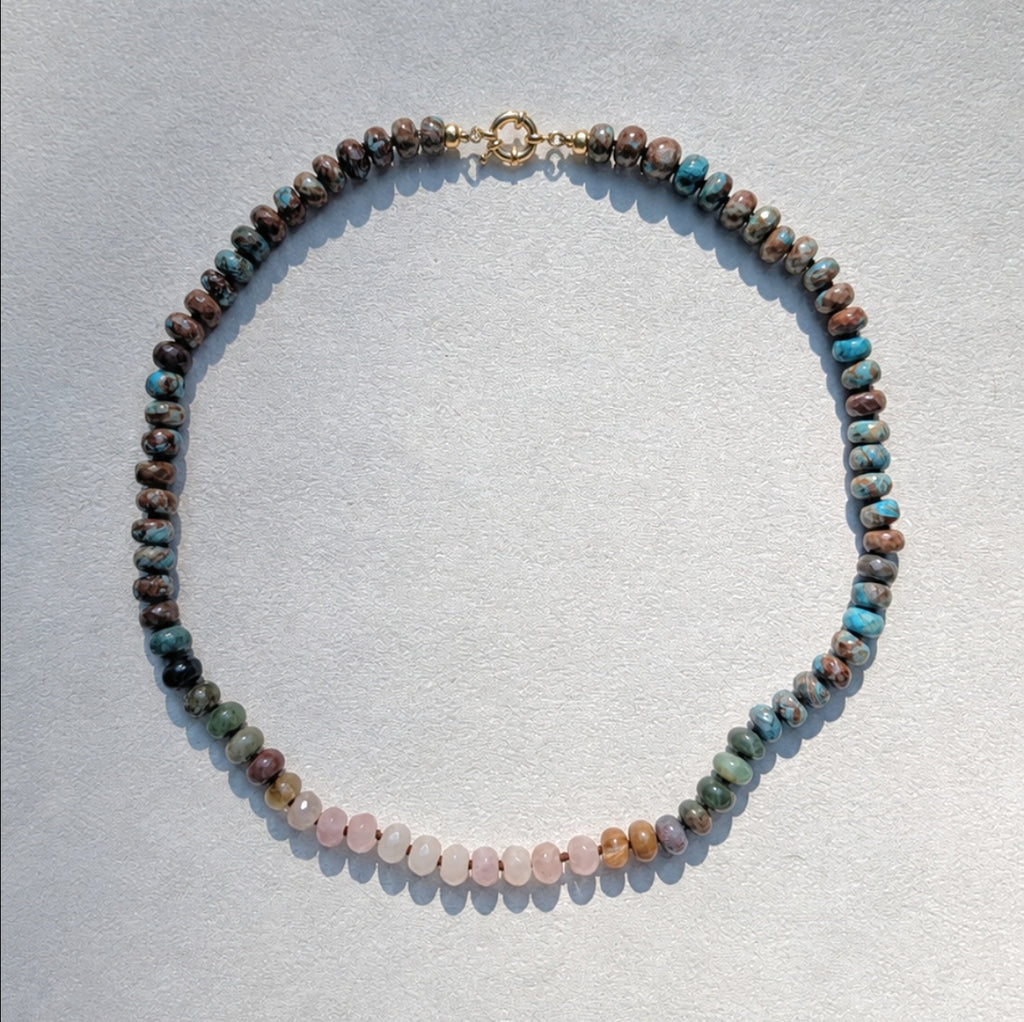 Mountain Dawn Gradated Gemstone Necklace