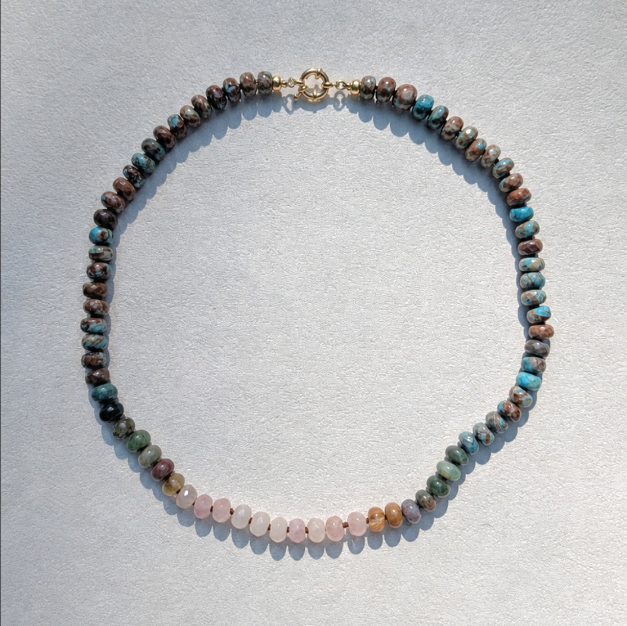 Mountain Dawn Gradated Gemstone Necklace