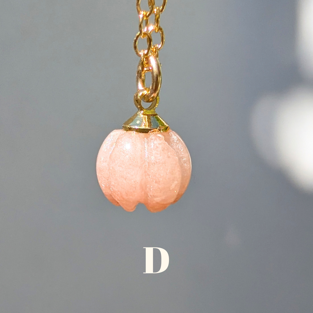 Pumpkin Jade Necklace