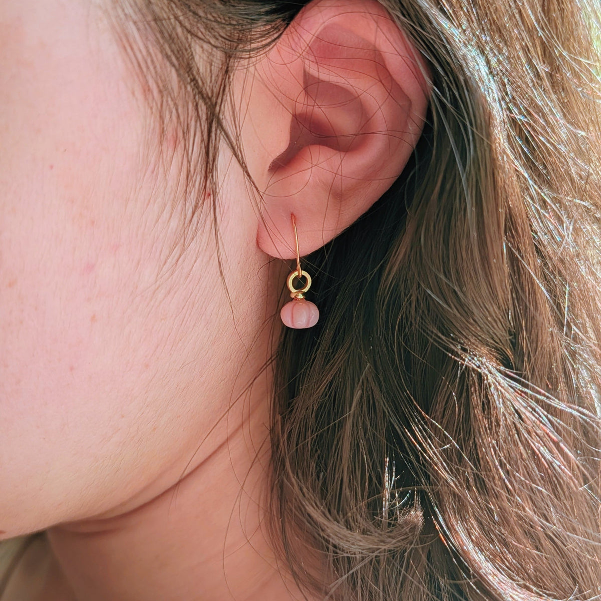 Opal Pumpkin Earrings
