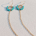 Turquoise Chain Earrings