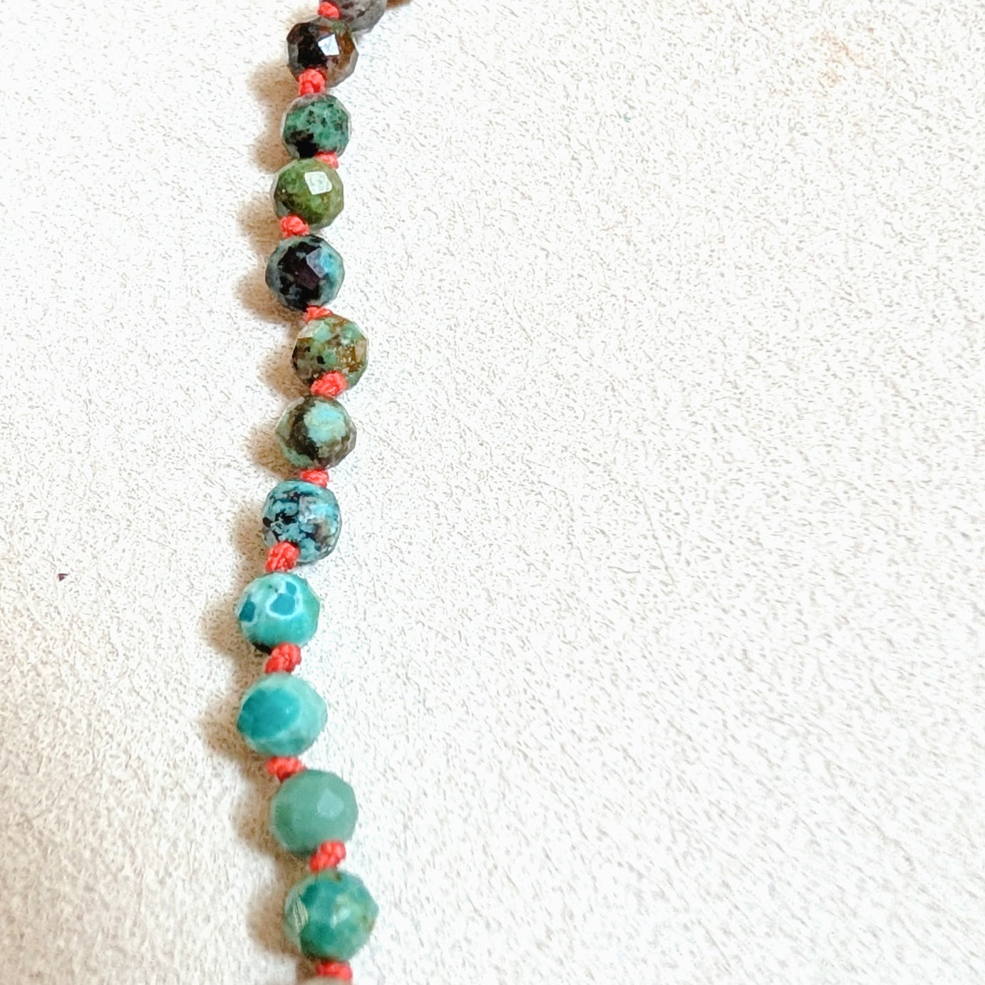 California Landscape Hand-Knotted Turquoise Necklace