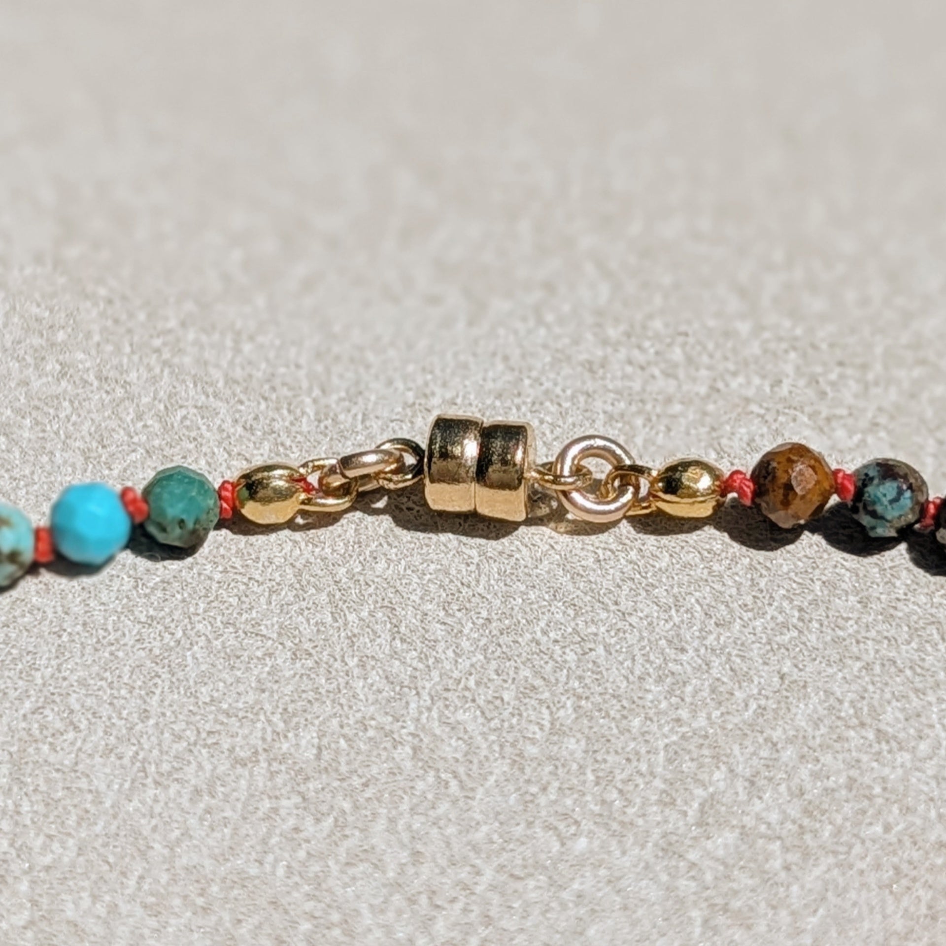 California Landscape Hand-Knotted Turquoise Necklace