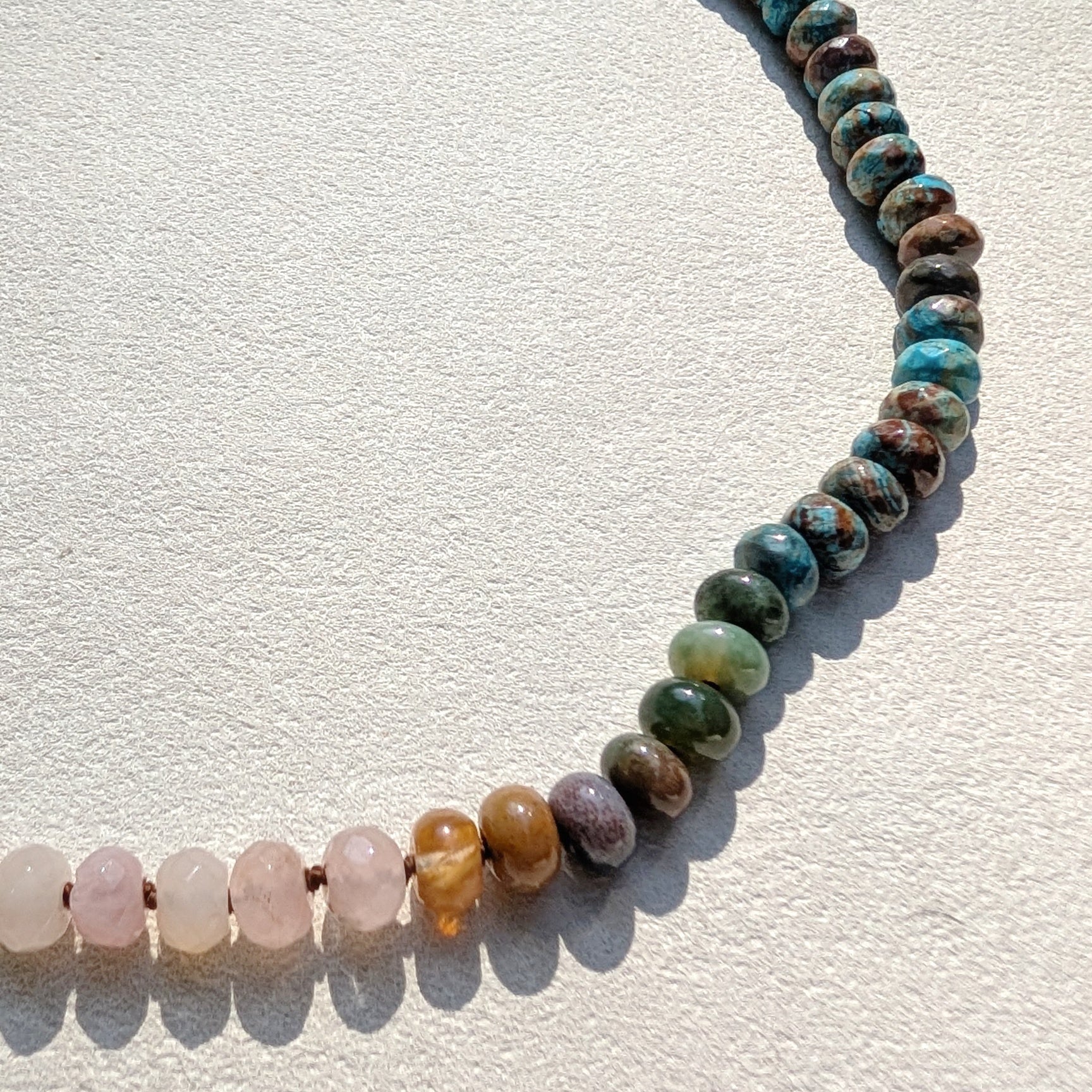 Mountain Dawn Gradated Gemstone Necklace